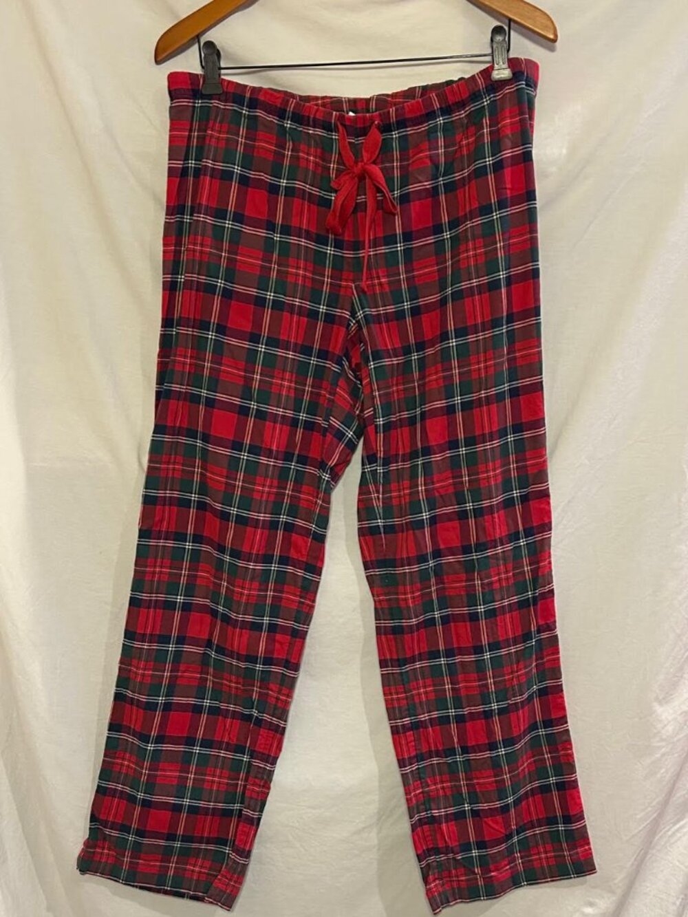 Vineyard Vines Womens Small Red Green Plaid Sleep Lounge Pants Classic Holiday